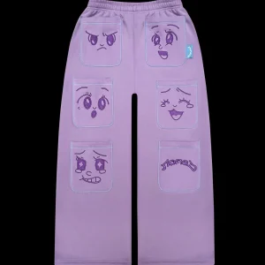 ANIMATED POCKET SWEATPANTS LILAC