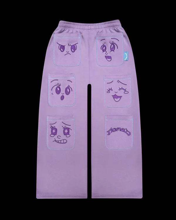 ANIMATED POCKET SWEATPANTS LILAC