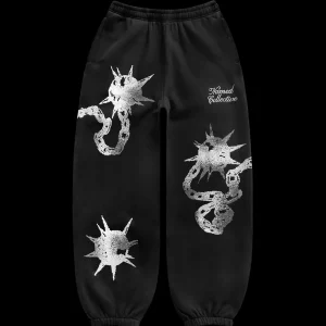 CLASH RHINESTONE SWEATPANTS ONYX