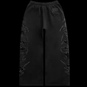 FLAME SWEATPANTS BLACK WIDOW