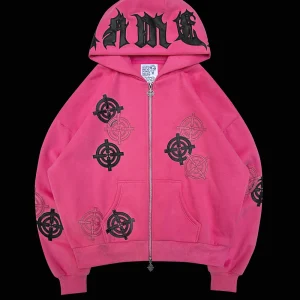 INCOGNITO ZIP HOODIE HOT PINK