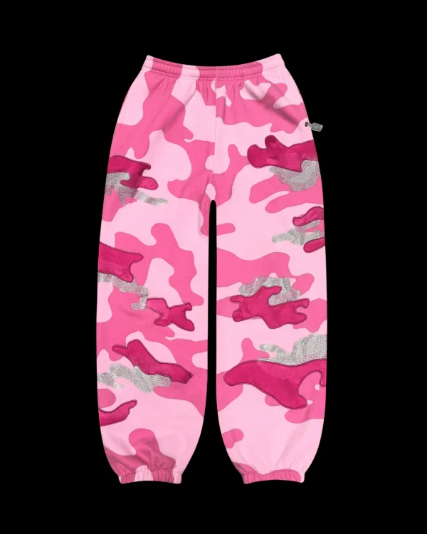 OFF DUTY CAMO SWEATPANTS BABY PINK