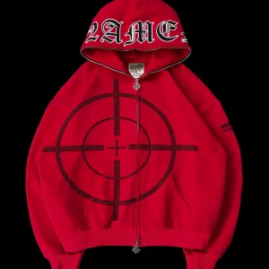 MISSION ZIP HOODIE RED